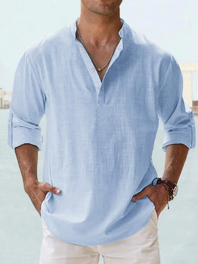 Ruben | Camisa casual de mezcla de lino