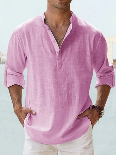 Ruben | Camisa casual de mezcla de lino