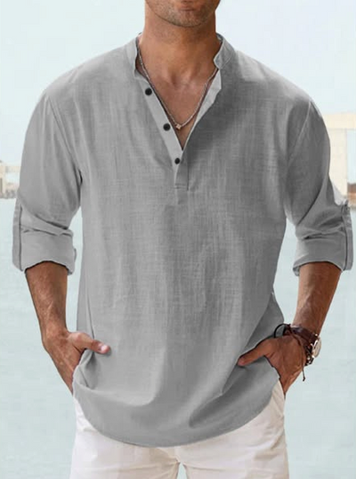 Ruben | Camisa casual de mezcla de lino