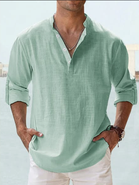 Ruben | Camisa casual de mezcla de lino