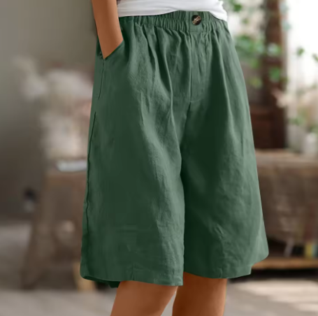 Jara - Pantalones cortos holgados de algodón