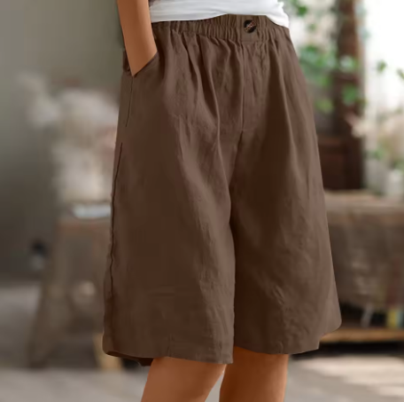 Jara - Pantalones cortos holgados de algodón