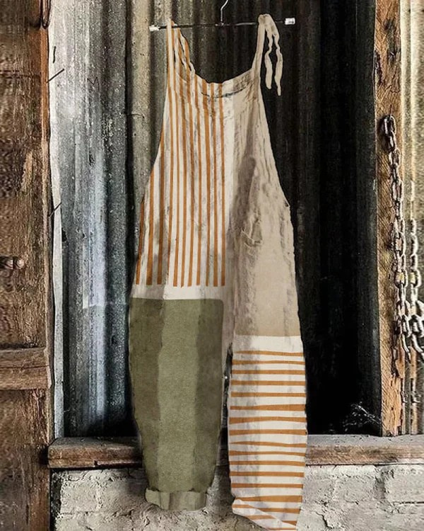 Idurre | Mono vintage de pierna ancha: estilo desenfadado y comodidad durante todo el día para mujeres.