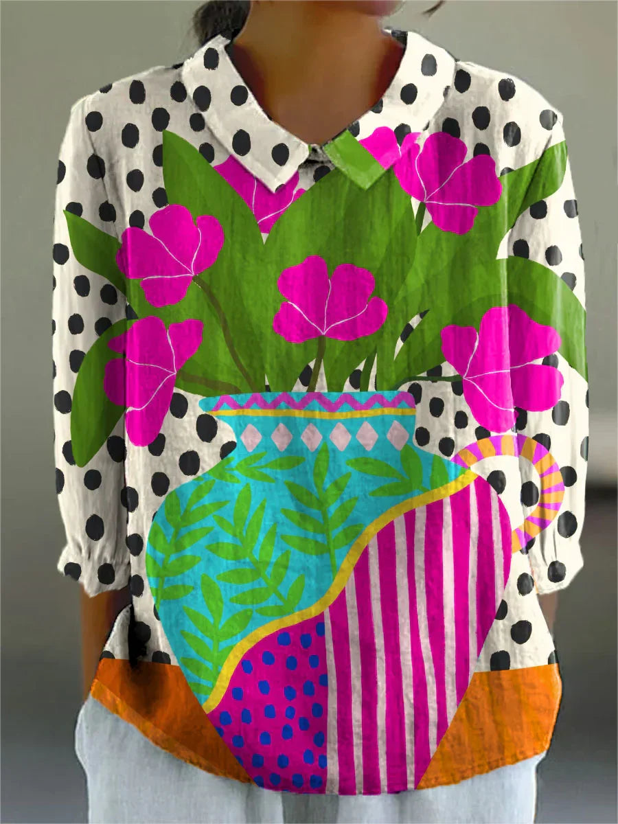 Adelin | Blusa vintage colorida