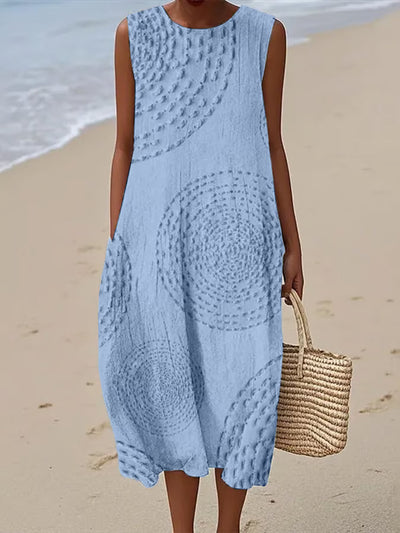 Laia | Vestido maxi con estampado texturizado