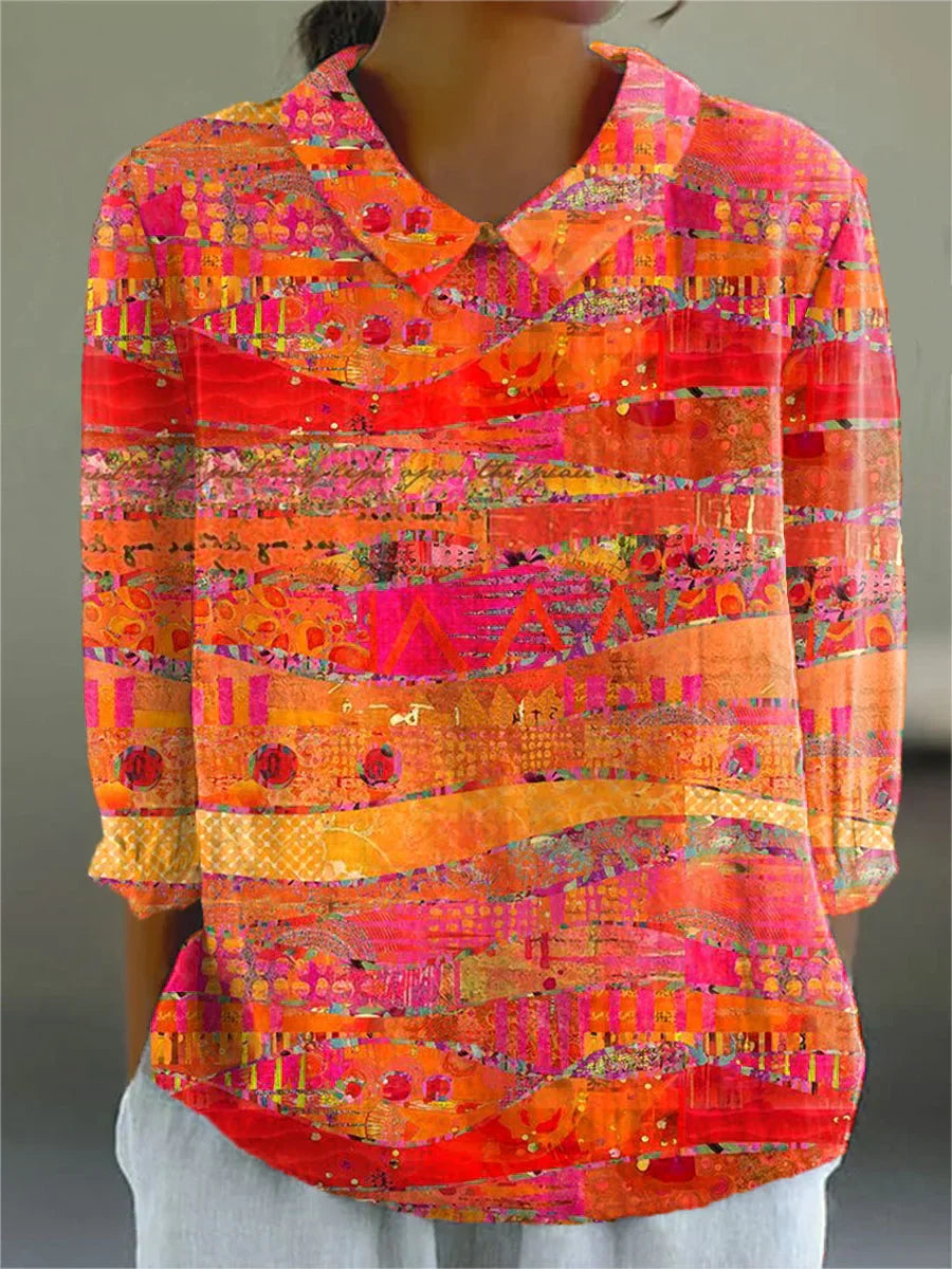 Betty | Blusa vintage colorida