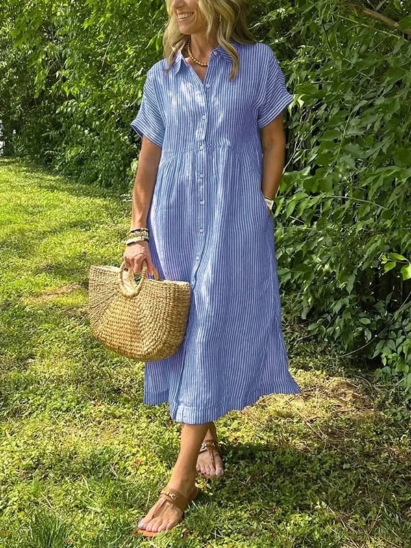 Belicia | Vestido relajado a rayas