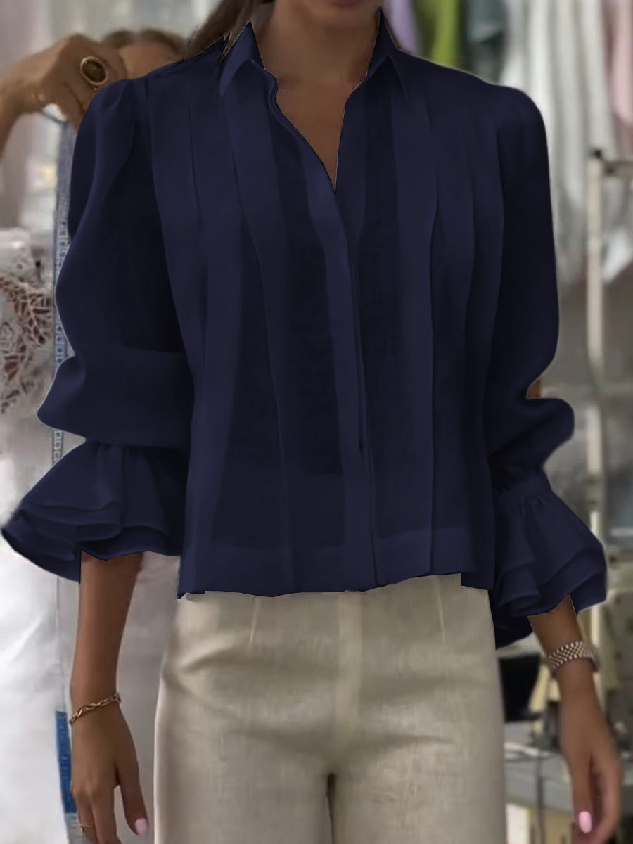 Alyss | Blusa con solapa elegante