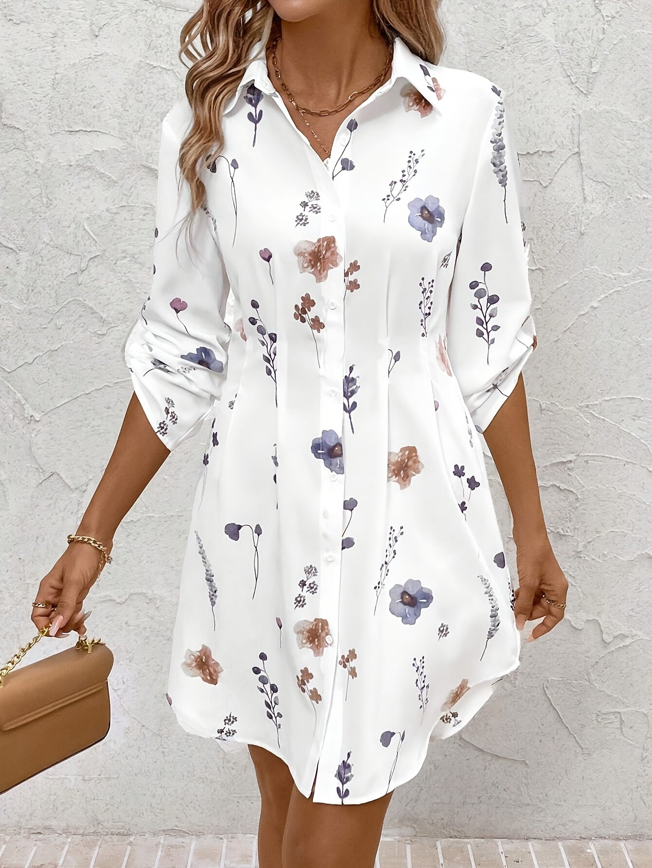 Blasa | Elegante vestido blusa con estampado floral