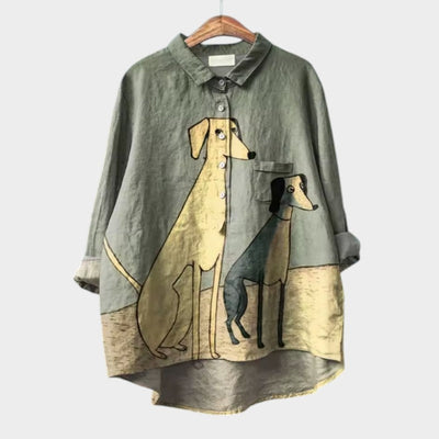 Luzia | Camiseta oversize con diseño canino