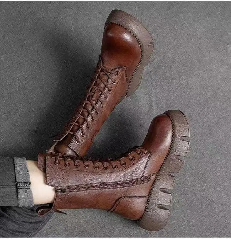 Alisa | Botas Ortopédicas de Cuero para Invierno