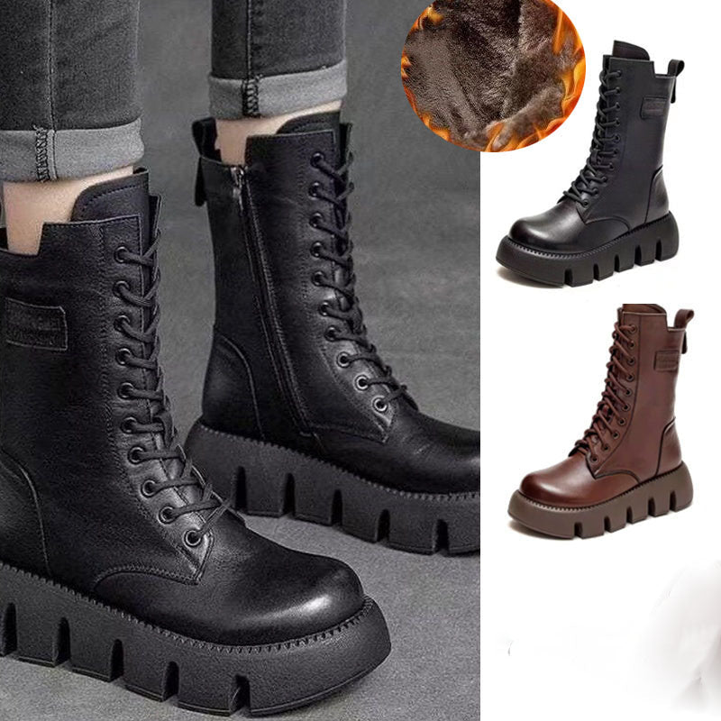 Alisa | Botas Ortopédicas de Cuero para Invierno