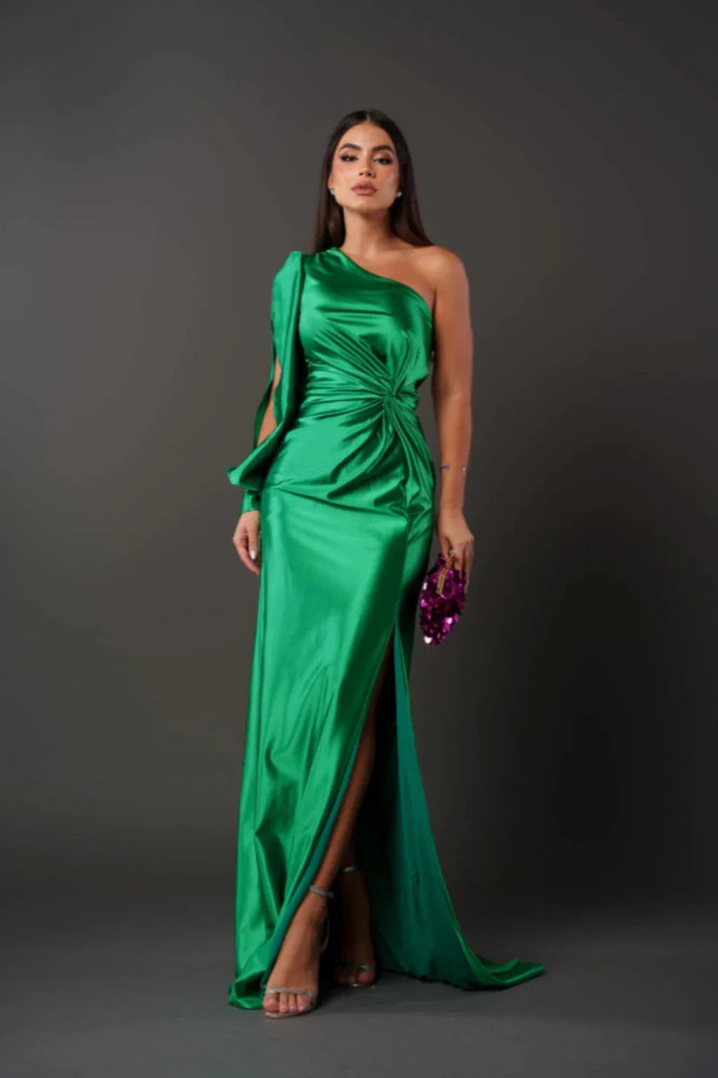 Viena | Elegante vestido largo de un solo hombro