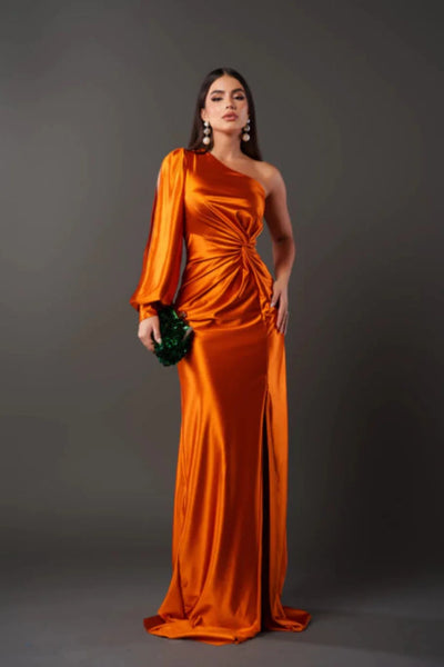 Viena | Elegante vestido largo de un solo hombro
