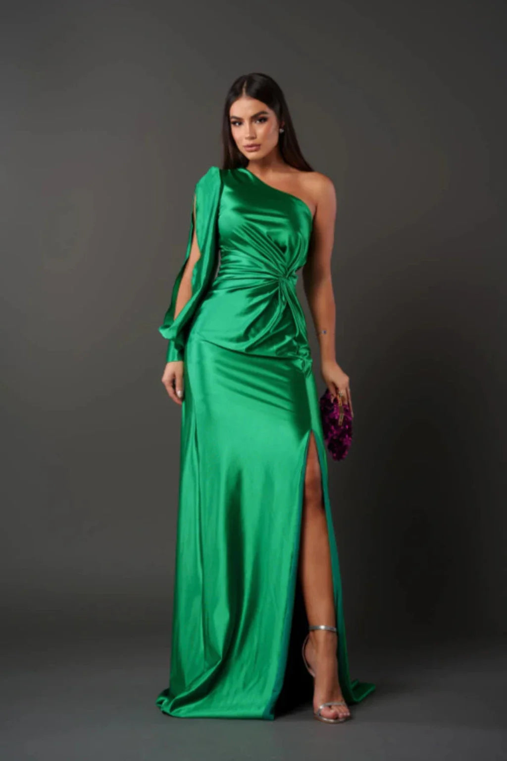 Viena | Elegante vestido largo de un solo hombro