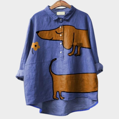 Luzia | Camiseta oversize con diseño canino