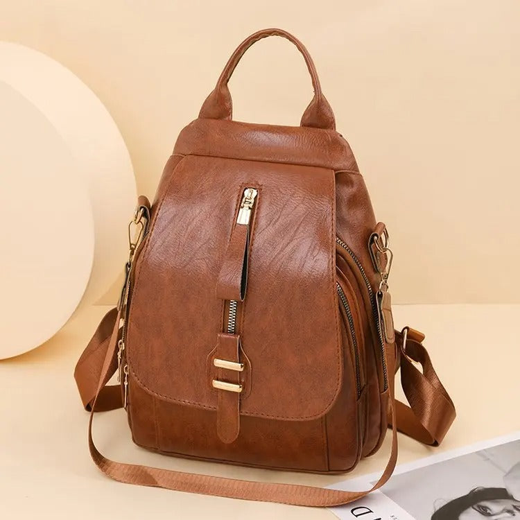 Sally | Mochila vintage de cuero