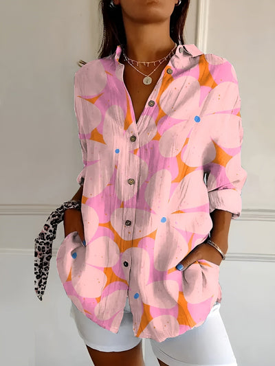 Joie - Blusa con estampado floral y botones