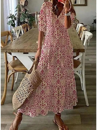 Clarisa | Vestido Bohemio de Verano con Escote en V