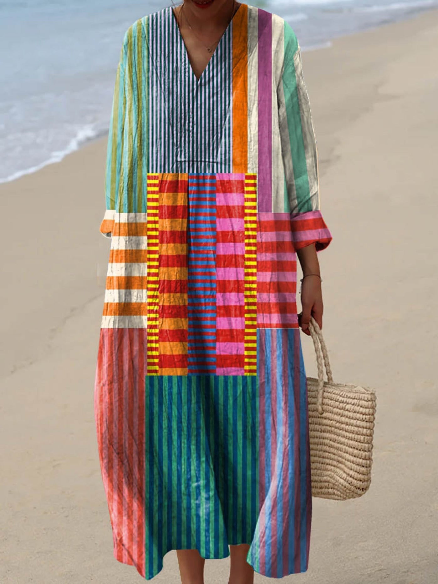 Isleta | Vestido de rayas Festival